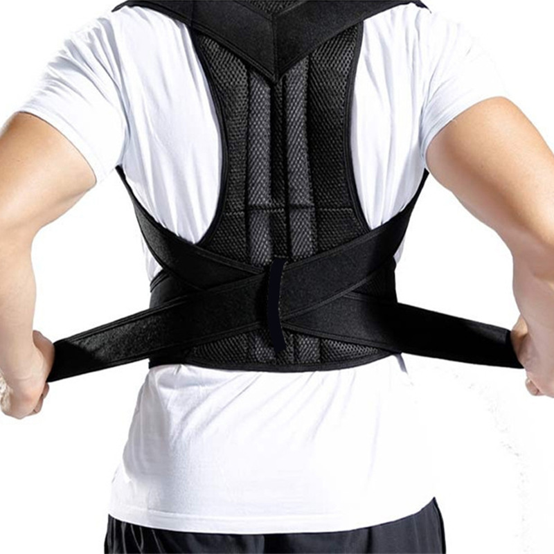 Upright posture corrector worn on the back